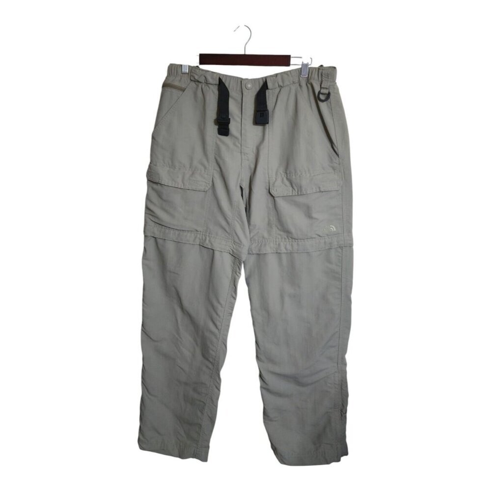 North Face Pant Men L Beige Convertible T150+T550 Court Hikin Gorpcore Camping
